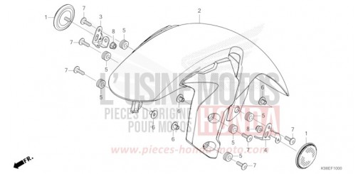 FRONT FENDER CBF125NAM de 2021